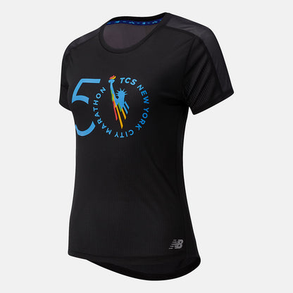 NYC Marathon Impact Run Short Sleeve | New Balance Clothing - Women