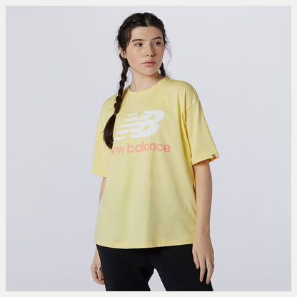 NB Essentials Stacked Logo Tee | New Balance Clothing - Women
