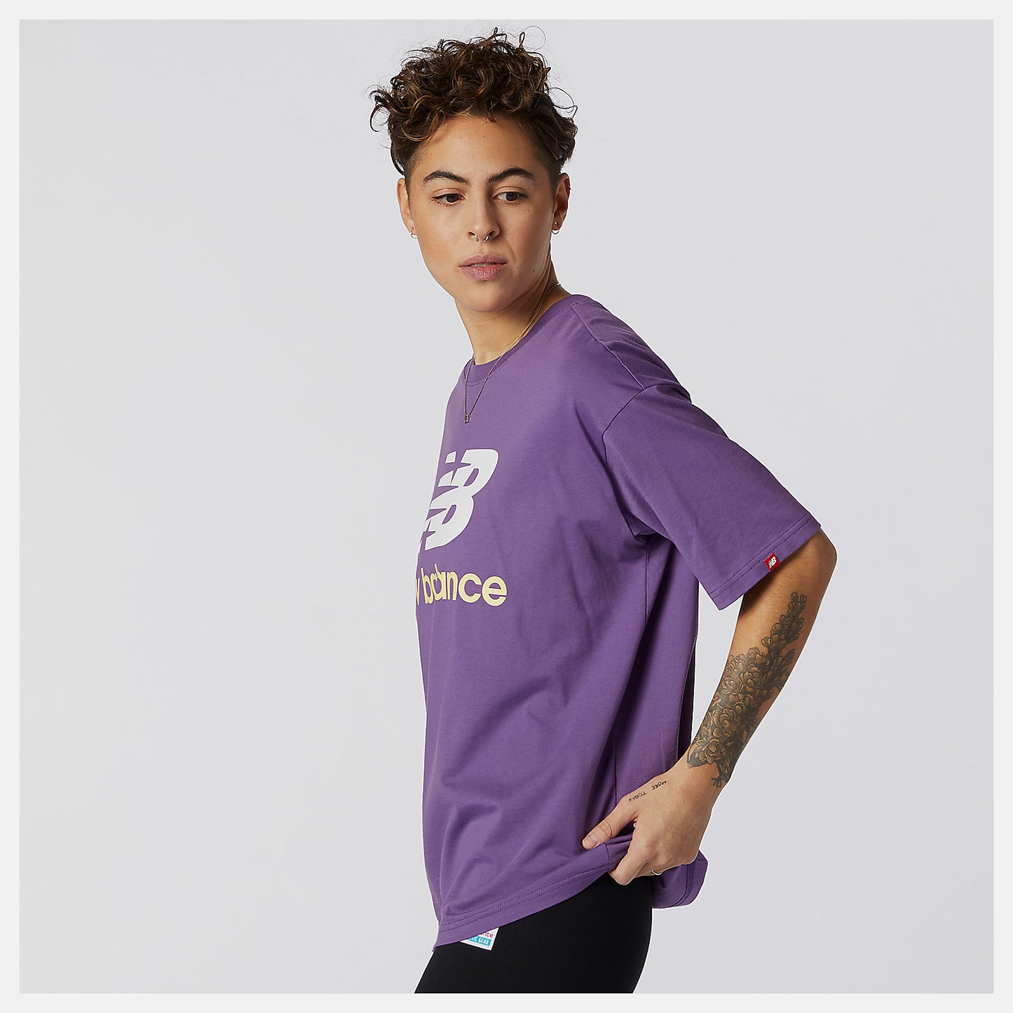 New Balance US - NB Essentials Stacked Logo Tee