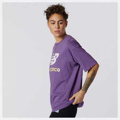 NB Essentials Stacked Logo Tee | New Balance Clothing - Women