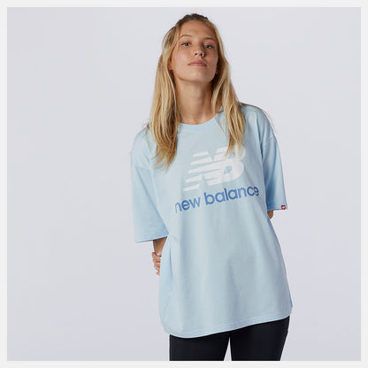NB Essentials Stacked Logo Tee | New Balance Clothing - Women