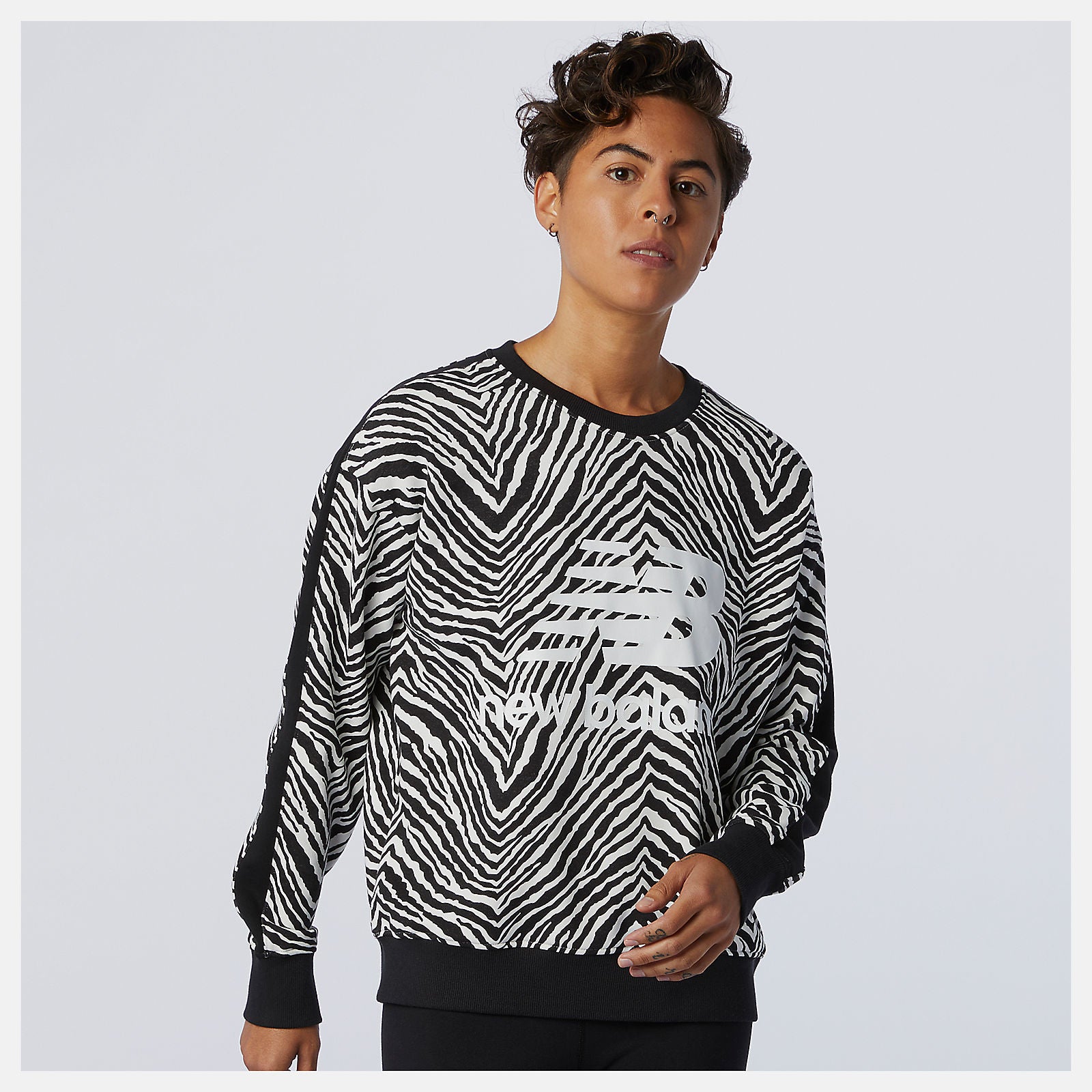 New Balance For Sale - NB Athletics AOP Animal Print Crew