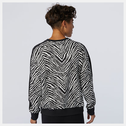 NB Athletics AOP Animal Print Crew | New Balance Clothing - Women