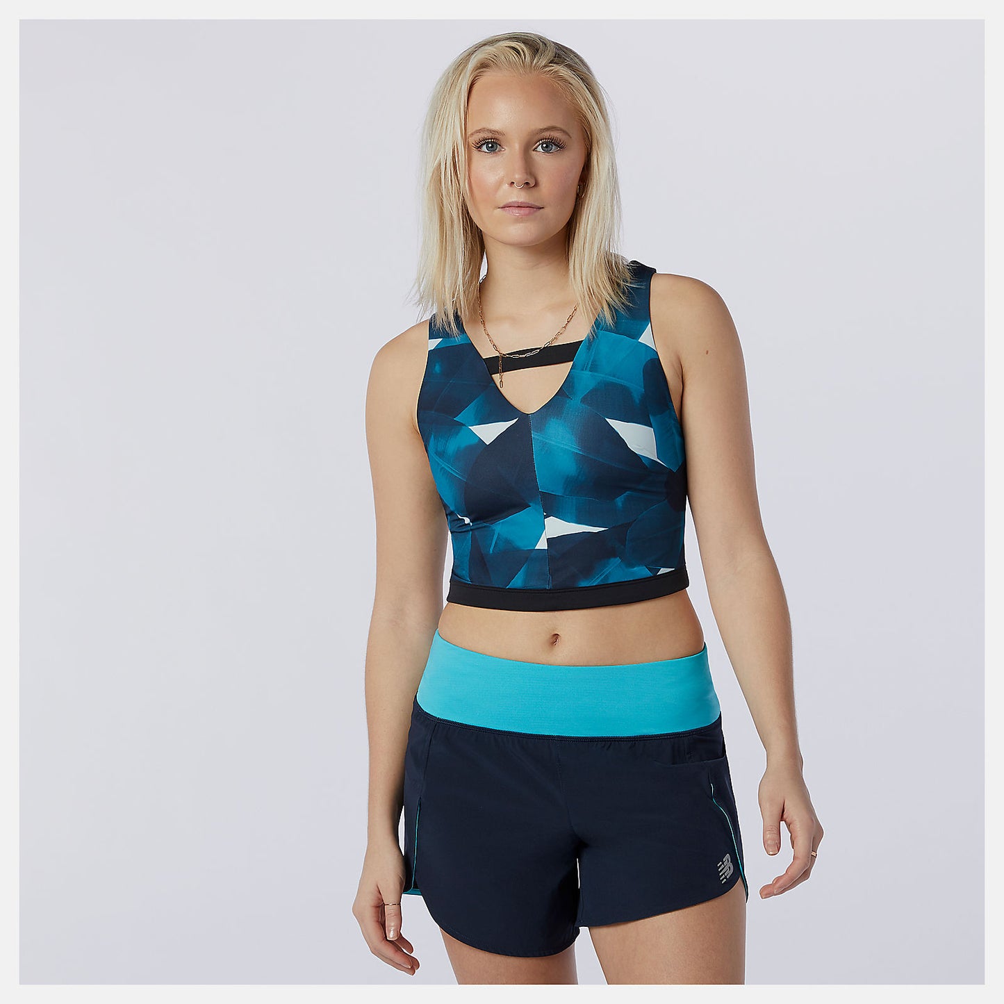 New Balance Sale - Transform NBSleek Printed Crop Top