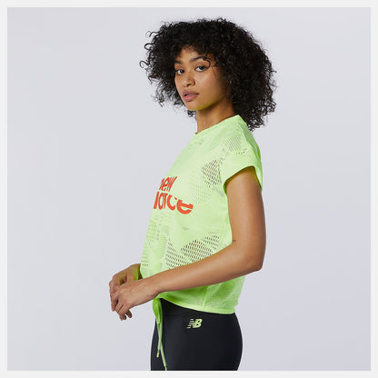 Achiever Collide Open Mesh Tee | New Balance Clothing - Women