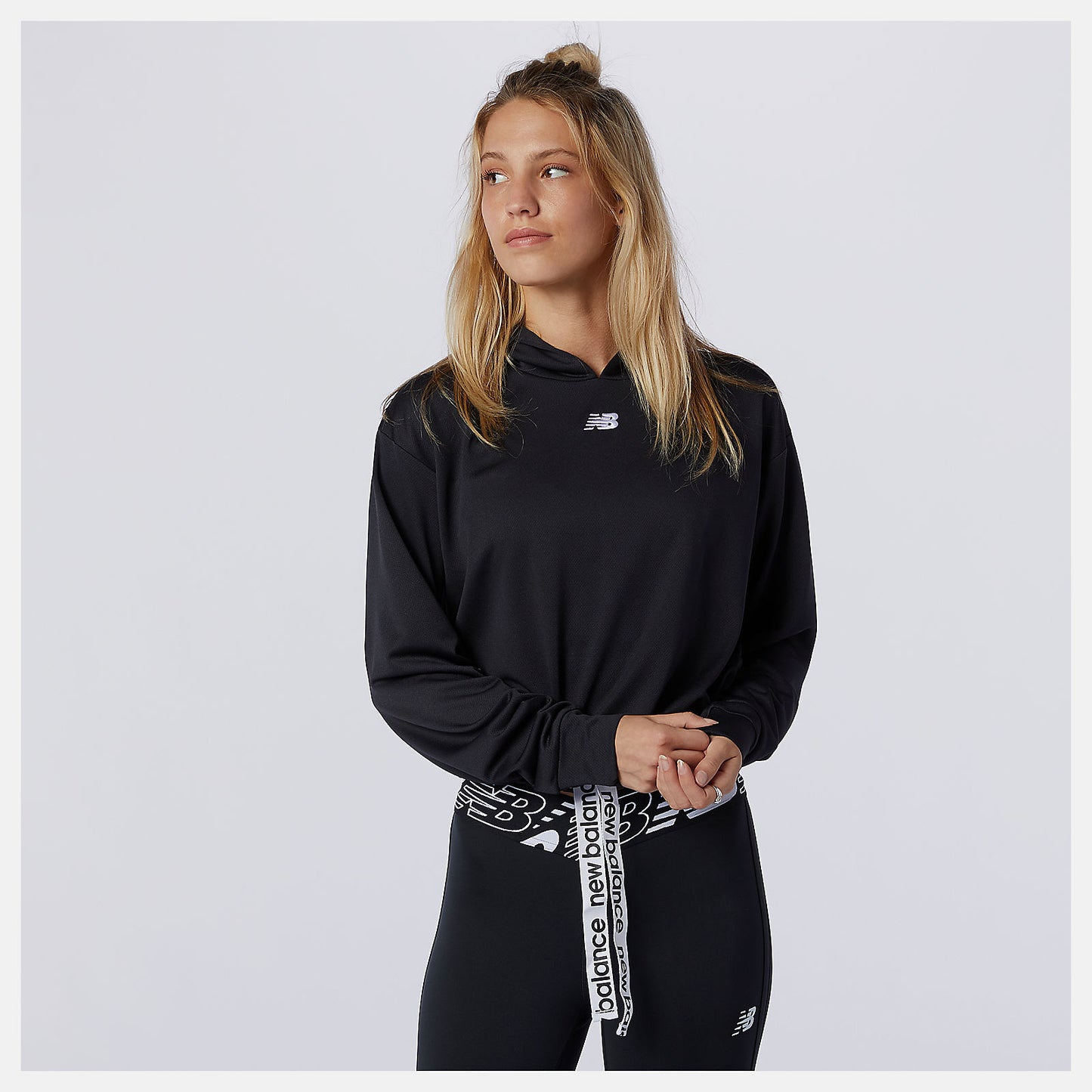 New Balance Discount - Relentless Cinched Hem Hoodie