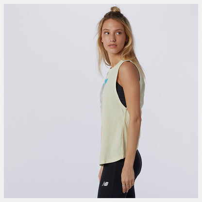 Relentless Cinched Back Graphic Tank | New Balance Clothing - Women