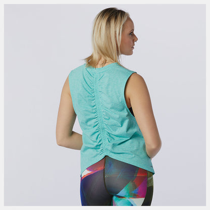 Relentless Cinched Back Graphic Tank | New Balance Clothing - Women