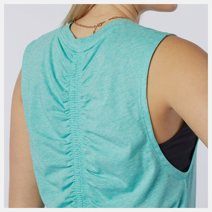 Relentless Cinched Back Graphic Tank | New Balance Clothing - Women
