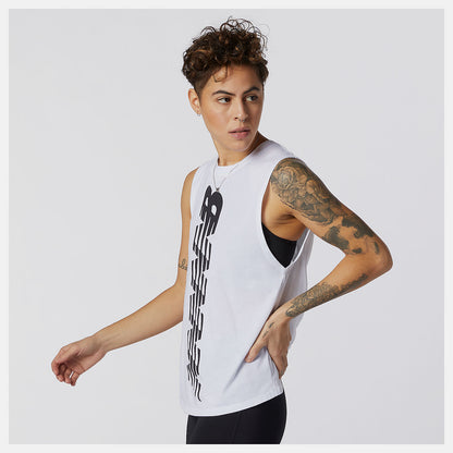 Relentless Cinched Back Graphic Tank | New Balance Clothing - Women