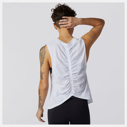 Relentless Cinched Back Graphic Tank | New Balance Clothing - Women