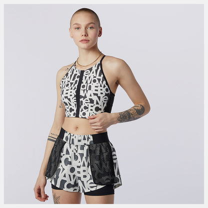 Relentless Printed Crop Top | New Balance Clothing - Women