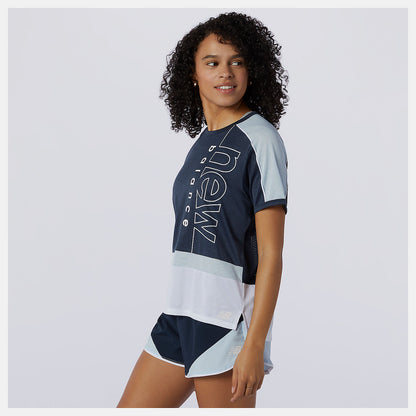 Printed Fast Flight Short Sleeve Top | New Balance Clothing - Women