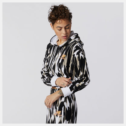 NB Athletics Collide Printed Terry Hoodie | New Balance Clothing - Women
