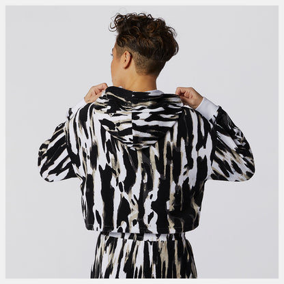 NB Athletics Collide Printed Terry Hoodie | New Balance Clothing - Women