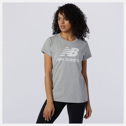 Essentials Stacked Logo Tee | New Balance Clothing - Women