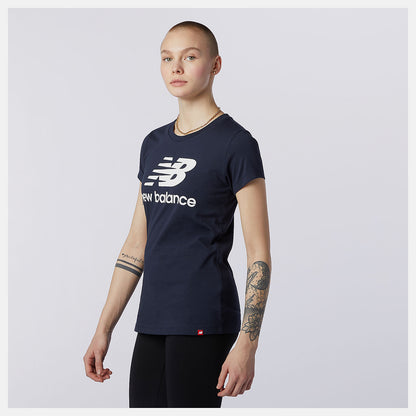 Essentials Stacked Logo Tee | New Balance Clothing - Women