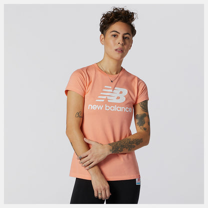Essentials Stacked Logo Tee | New Balance Clothing - Women