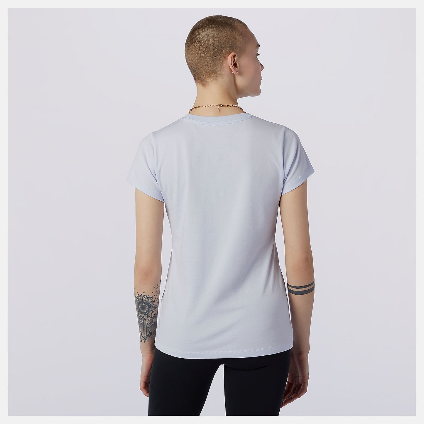New Balance Sale - Essentials Stacked Logo Tee